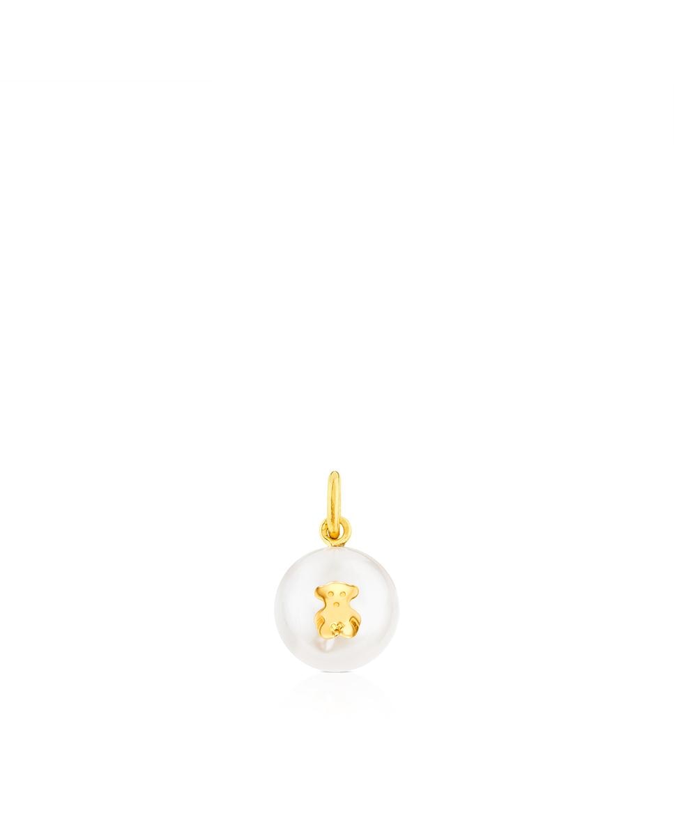 Pendente Sweet Dolls em Ouro Amarelo e Pérolas Branco-1