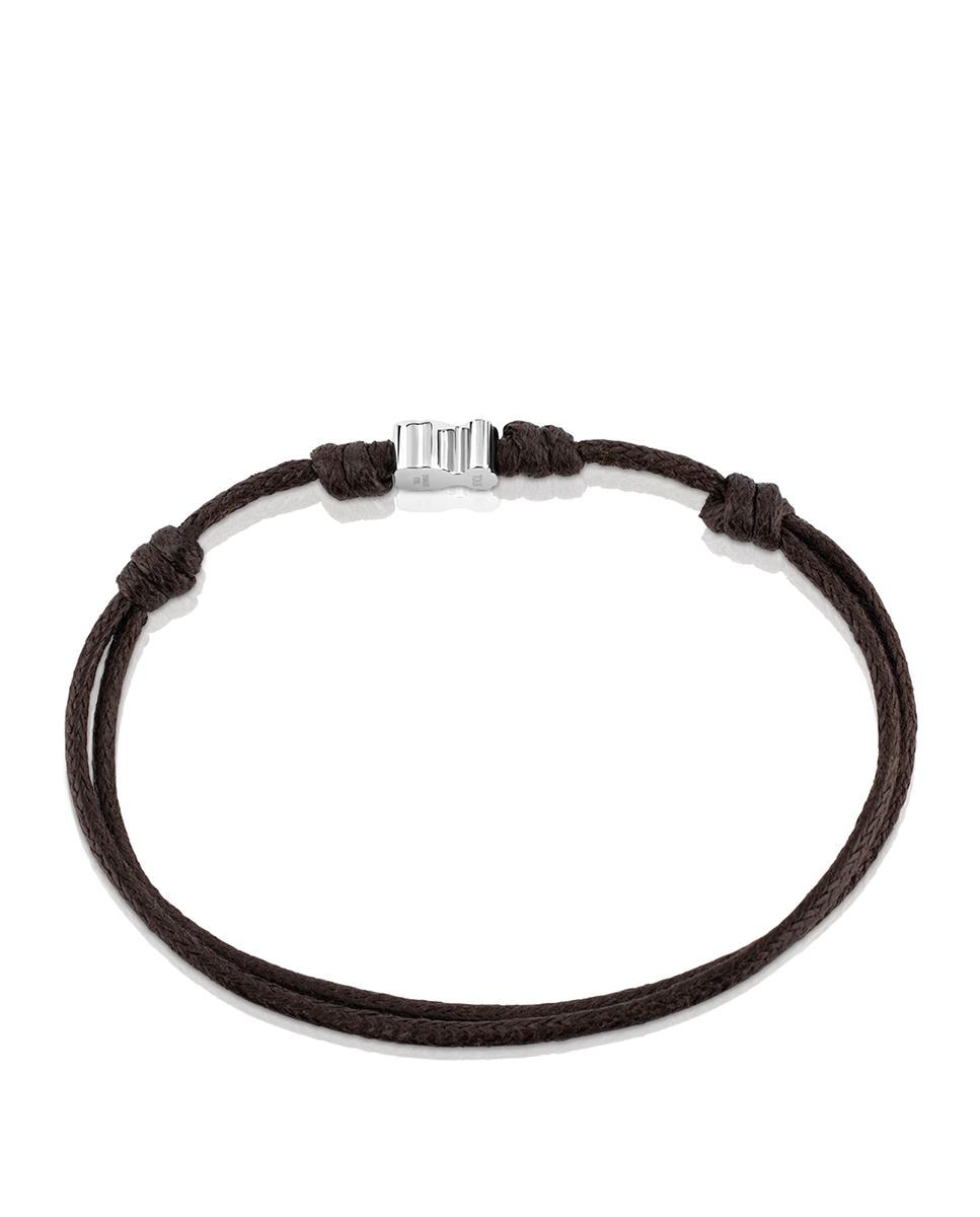 Pulseira Super Micro com Cordão em Castanho e Aço Inoxidável Multicolor-3