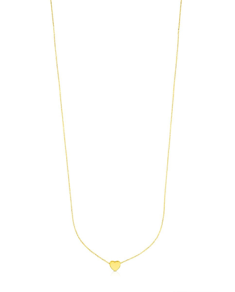 Colar Sweet Dolls Xxs de Ouro Amarelo com Coração Dourado-1