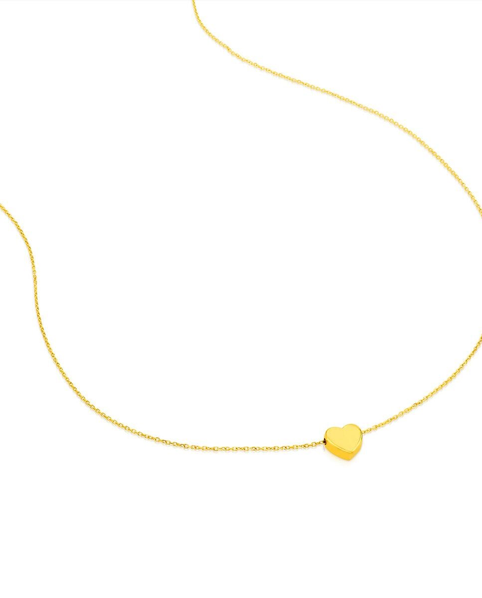 Colar Sweet Dolls Xxs de Ouro Amarelo com Coração Dourado-2