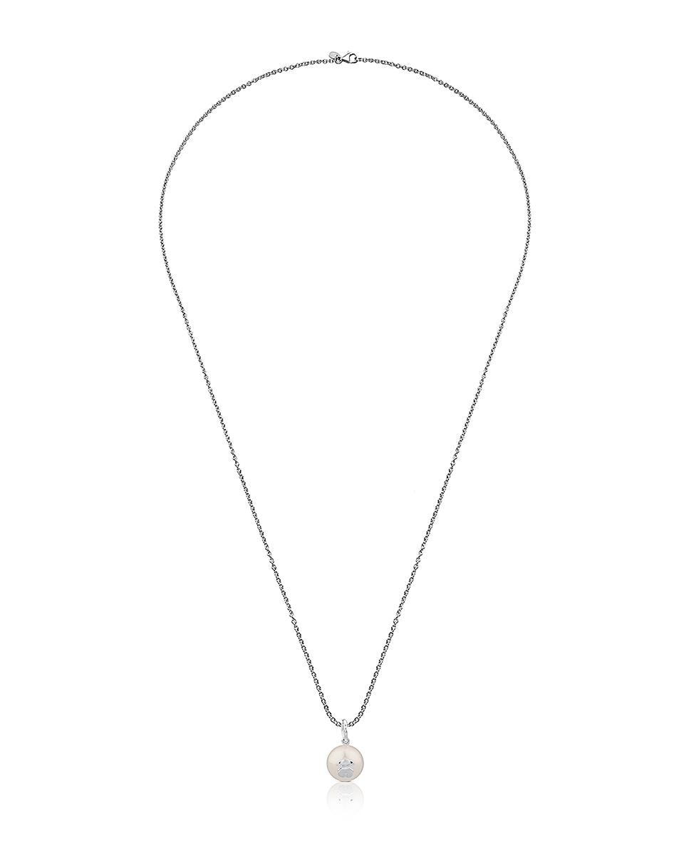 Colar Sweet Dolls de Prata com Pérola Branco-2
