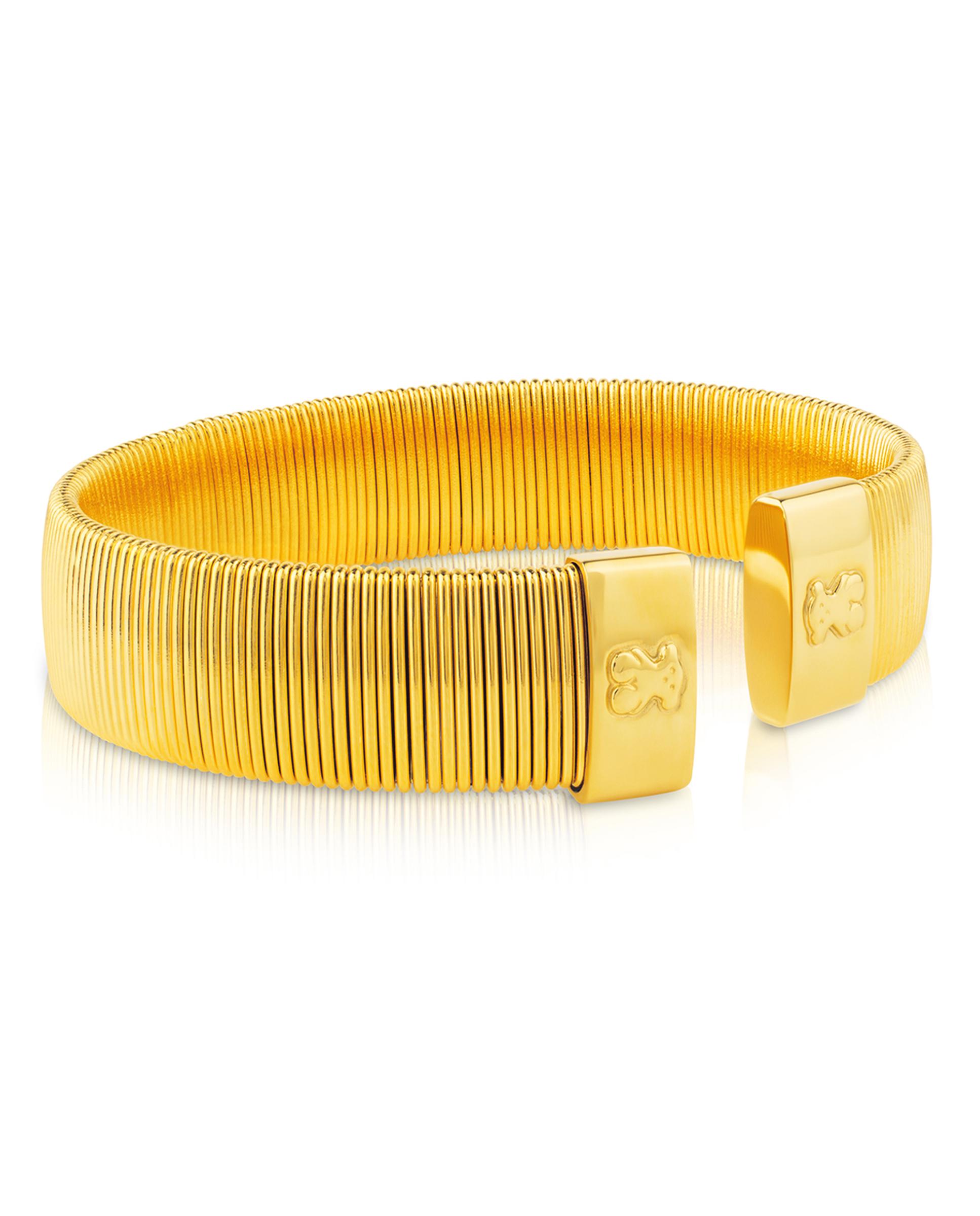 Pulseira Rígida Bulevar de Aço Dourado Dourado-1