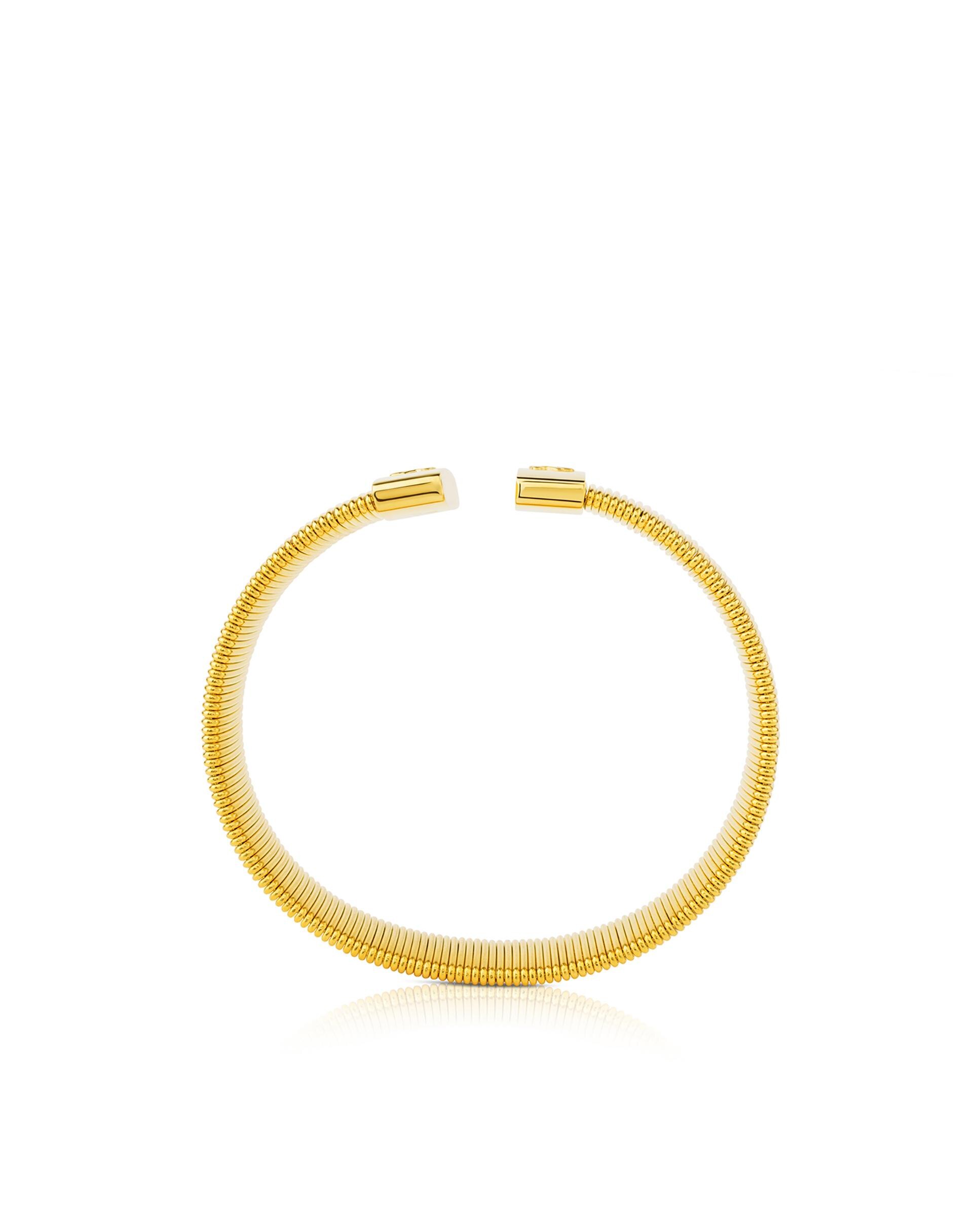 Pulseira Rígida Bulevar de Aço Dourado Dourado-3