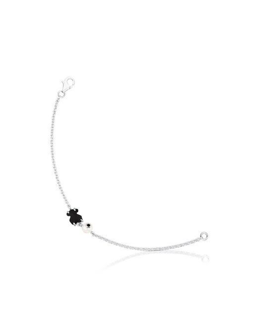 Imagem 0 de Pulseira Erma em Prata com Ónix e Pérolas