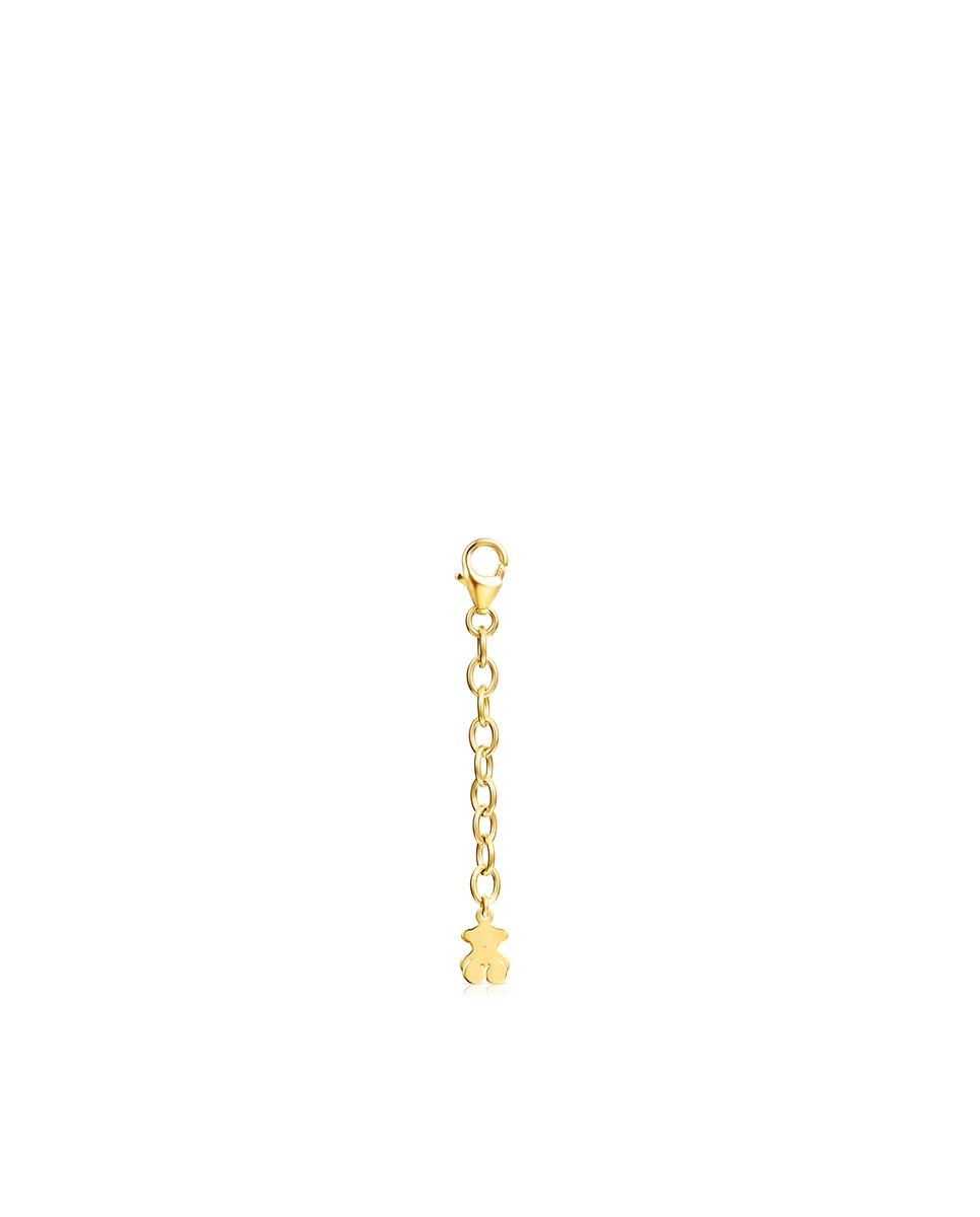 Pulseira de Corrente Basics Banhada a Ouro de 18 Kt em Prata Dourado-1