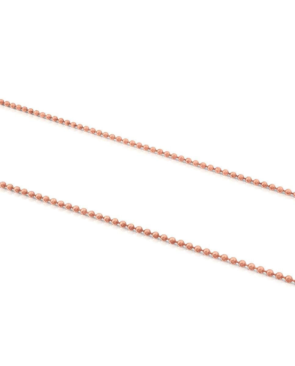 Corrente Chain em Prata Vermeil Rosa Rosa-3