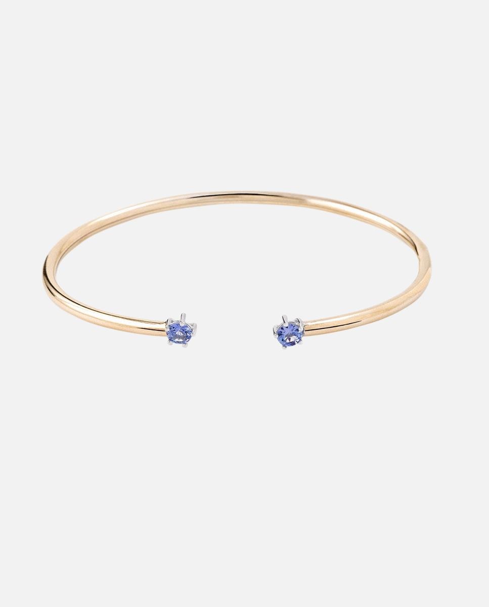 Pulseira com Tanzanitas Atelier 24 7 de Ouro Rosa Verde-1