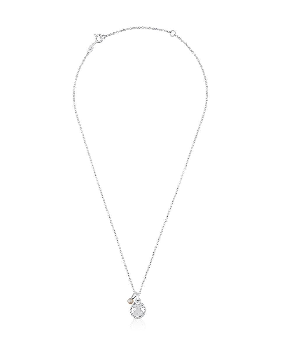 Colar Camee de Prata com Pérolas Branco-2