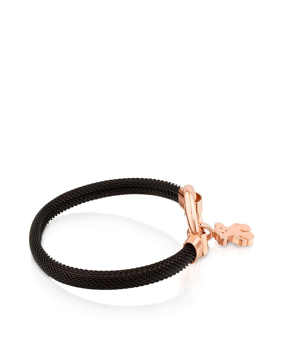 Pulseira Rígida Hold Banhada a Ouro de 18 Kt em Prata Rosa Dourado-2