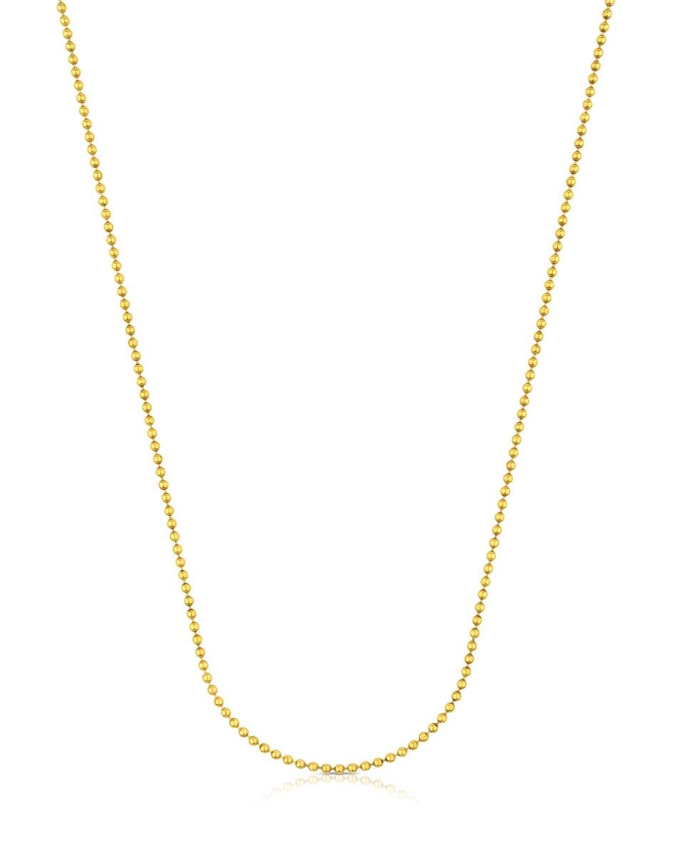 Corrente Chain Banhada a Ouro de 18 Kt Sobre Prata Ouro-2