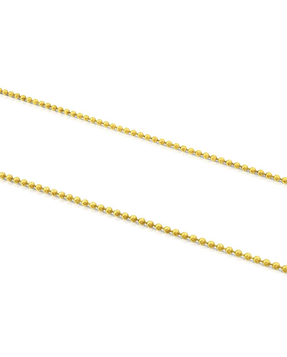Corrente Chain Banhada a Ouro de 18 Kt Sobre Prata Ouro-3