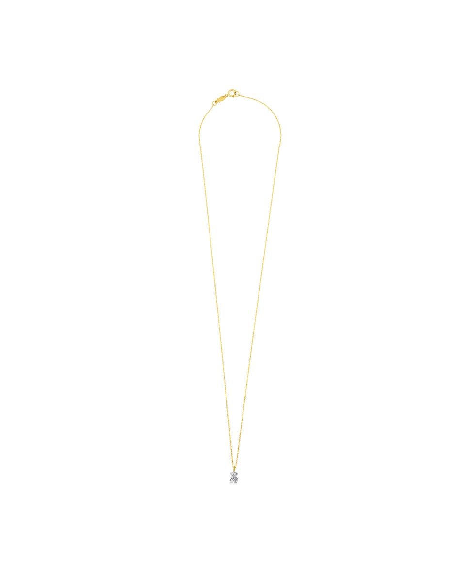 Colar Puppies de Ouro Branco e Diamantes Ouro-1