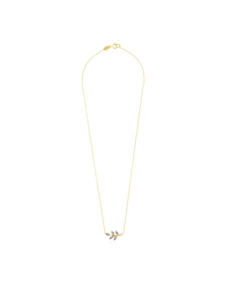 Colar Gem Power de Ouro Amarelo com Diamantes Branco-2