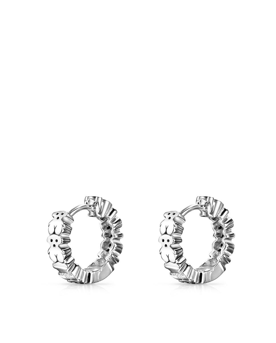 Brincos Icon Gems de Ouro Amarelo e Branco com Diamantes Branco-3