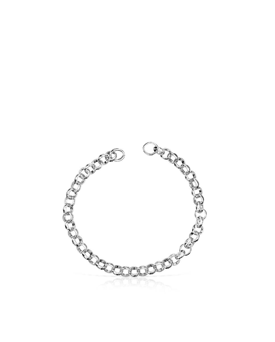 Pulseira de Corrente Hold de Prata Prateado-2