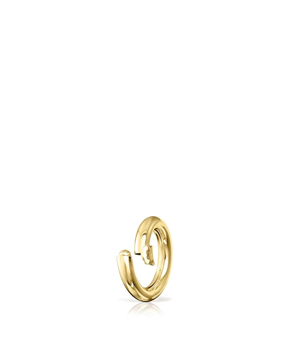Pendente Pequeno Hold Banhado a Ouro de 18 Kt Sobre Prata com Urso Dourado-2