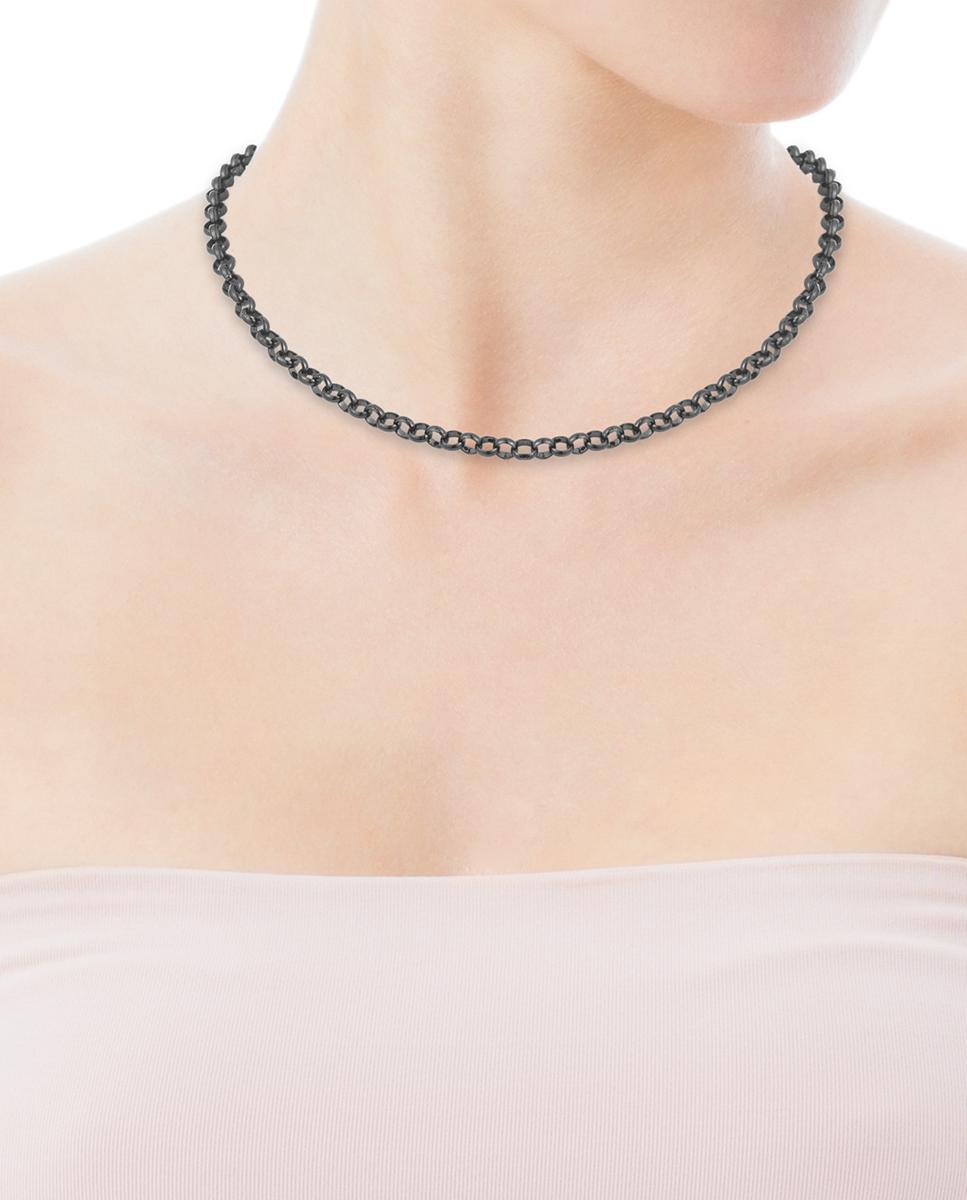 Corrente Hold de Prata Dark Silver Cinzento-5