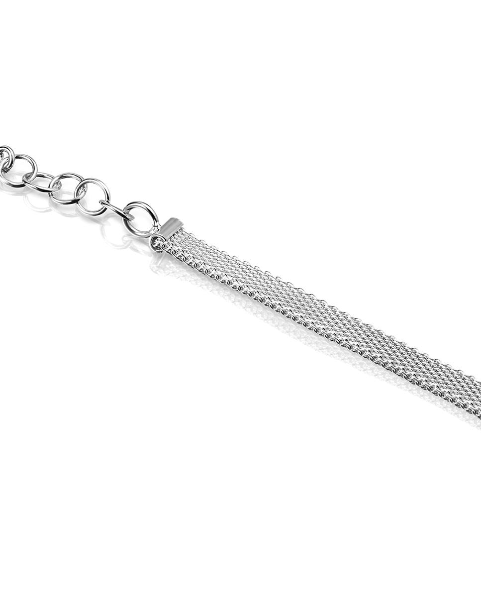Pulseira de Corrente Real Sisy de Prata Prateado-3
