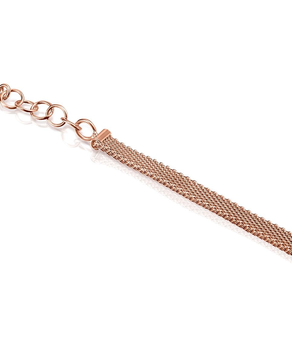Pulseira Real Sisy em Prata Vermeil Rosa com Pérola Branco-3