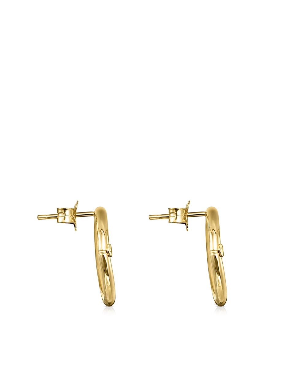 Brincos Hold de Ouro Amarelo Dourado-2