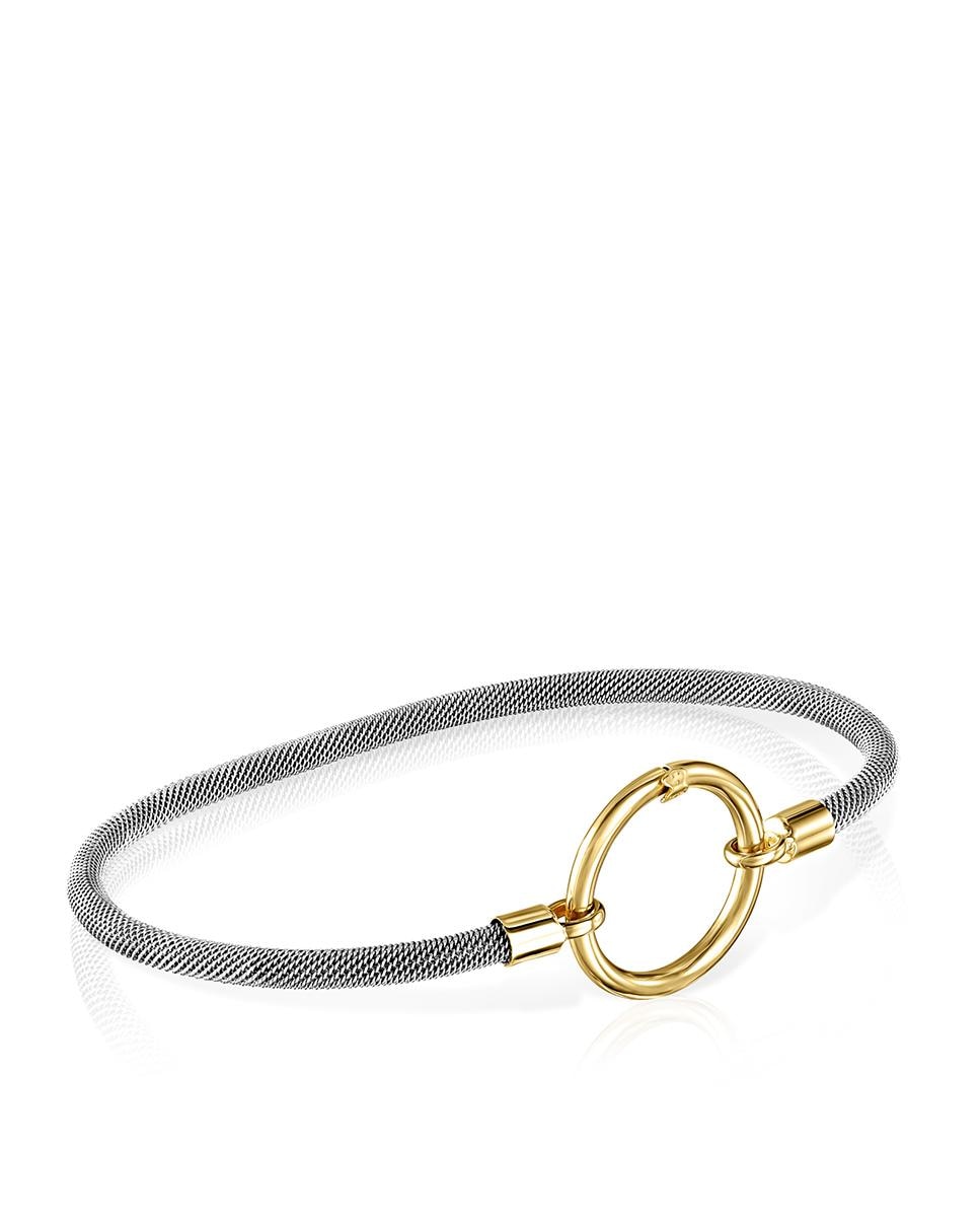 Imagem 0 de Pulseira de Corrente Hold de Aço e Ouro Amarelo