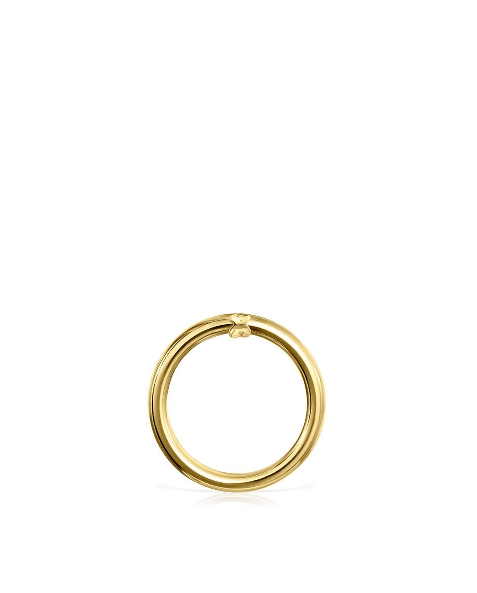Pendente Médio Hold de Ouro Amarelo com Urso Dourado-1