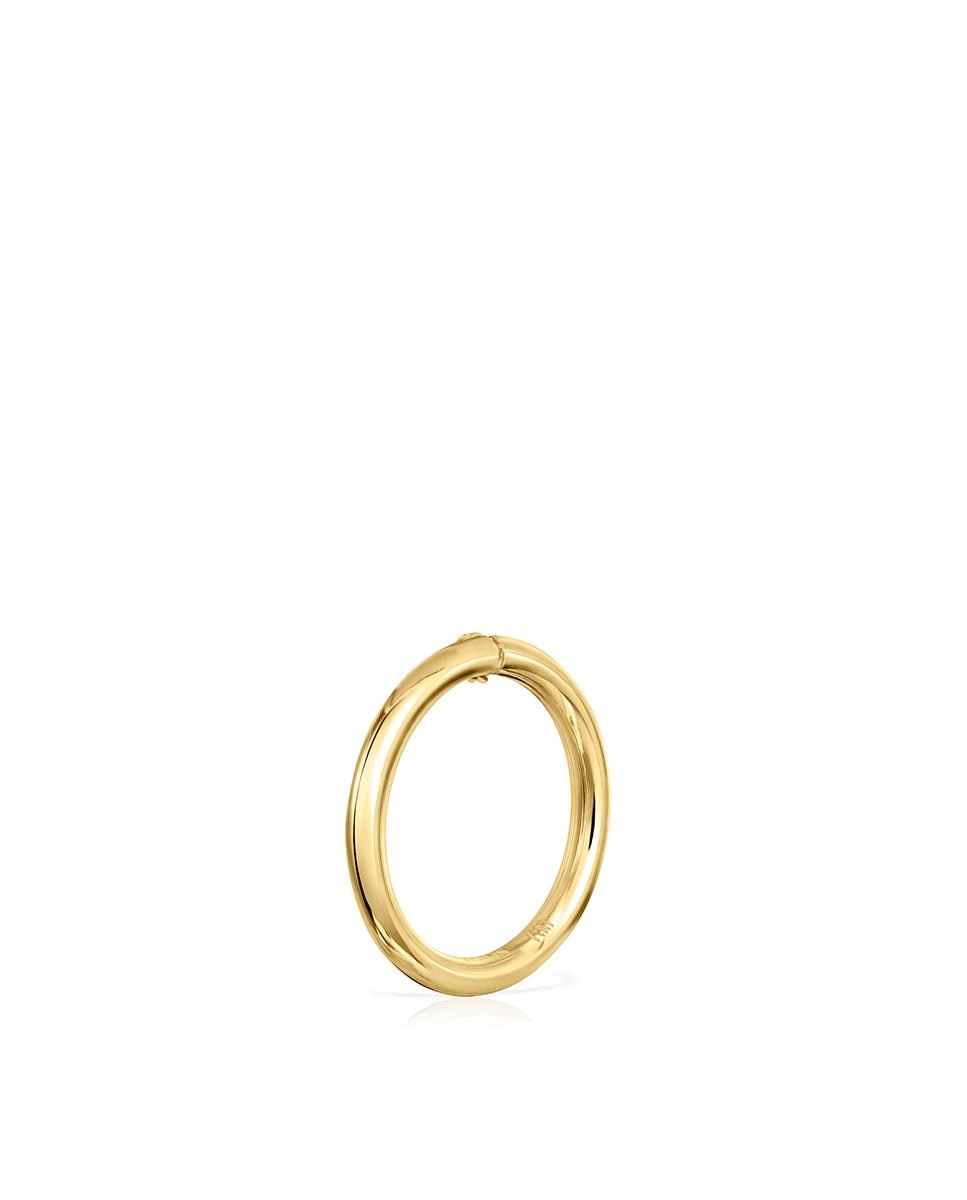 Pendente Médio Hold de Ouro Amarelo com Urso Dourado-3