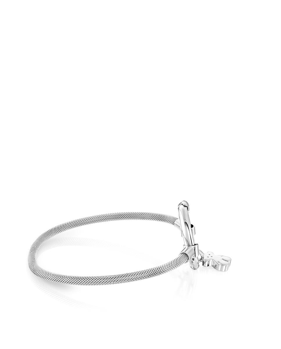Pulseira de Corrente Hold de Prata e Aço Prata-2