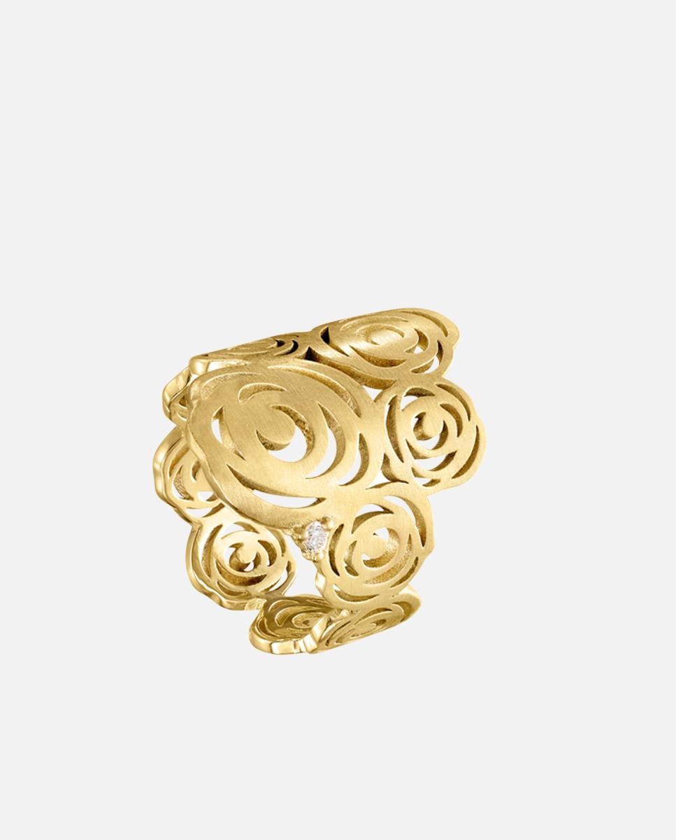 Anel Atelier de Ouro com Diamante Branco-1