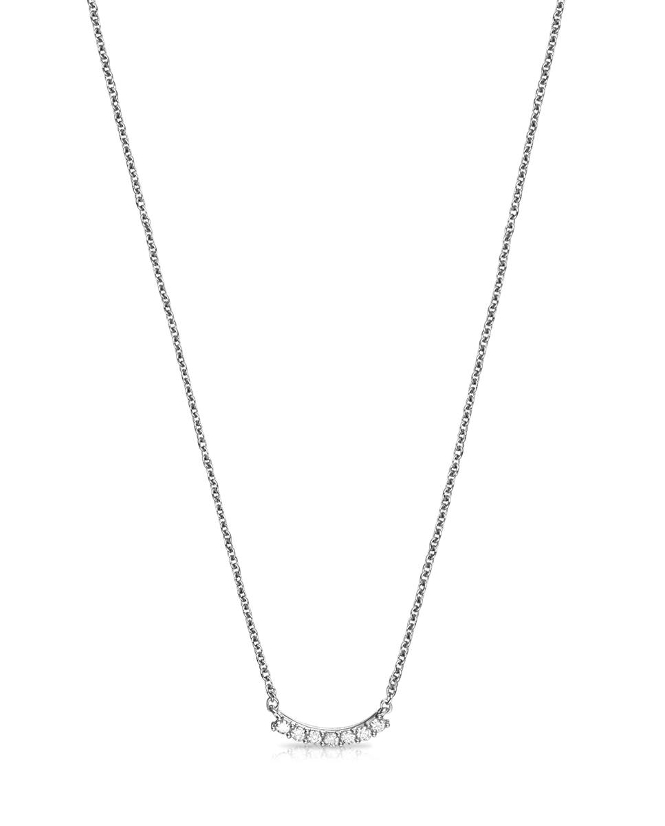 Colar Les Classiques de Ouro Branco e Diamantes Branco-1