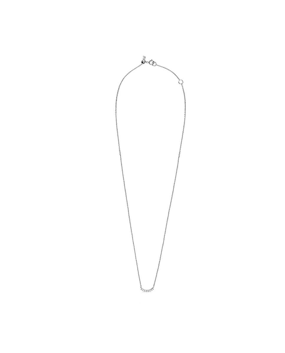 Colar Les Classiques de Ouro Branco e Diamantes Branco-2