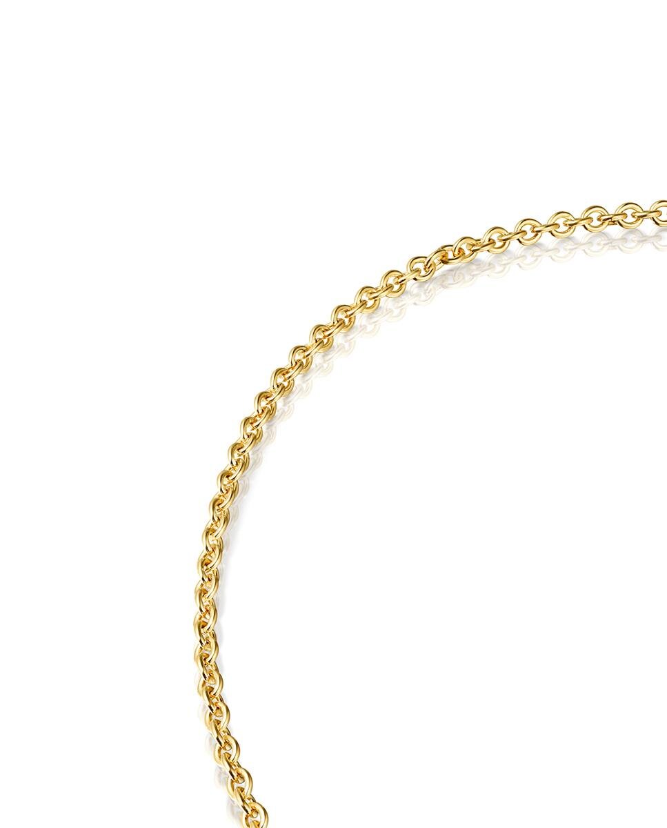 Corrente Hold Banhada a Ouro de 18 Kt Sobre Prata Dourado-2