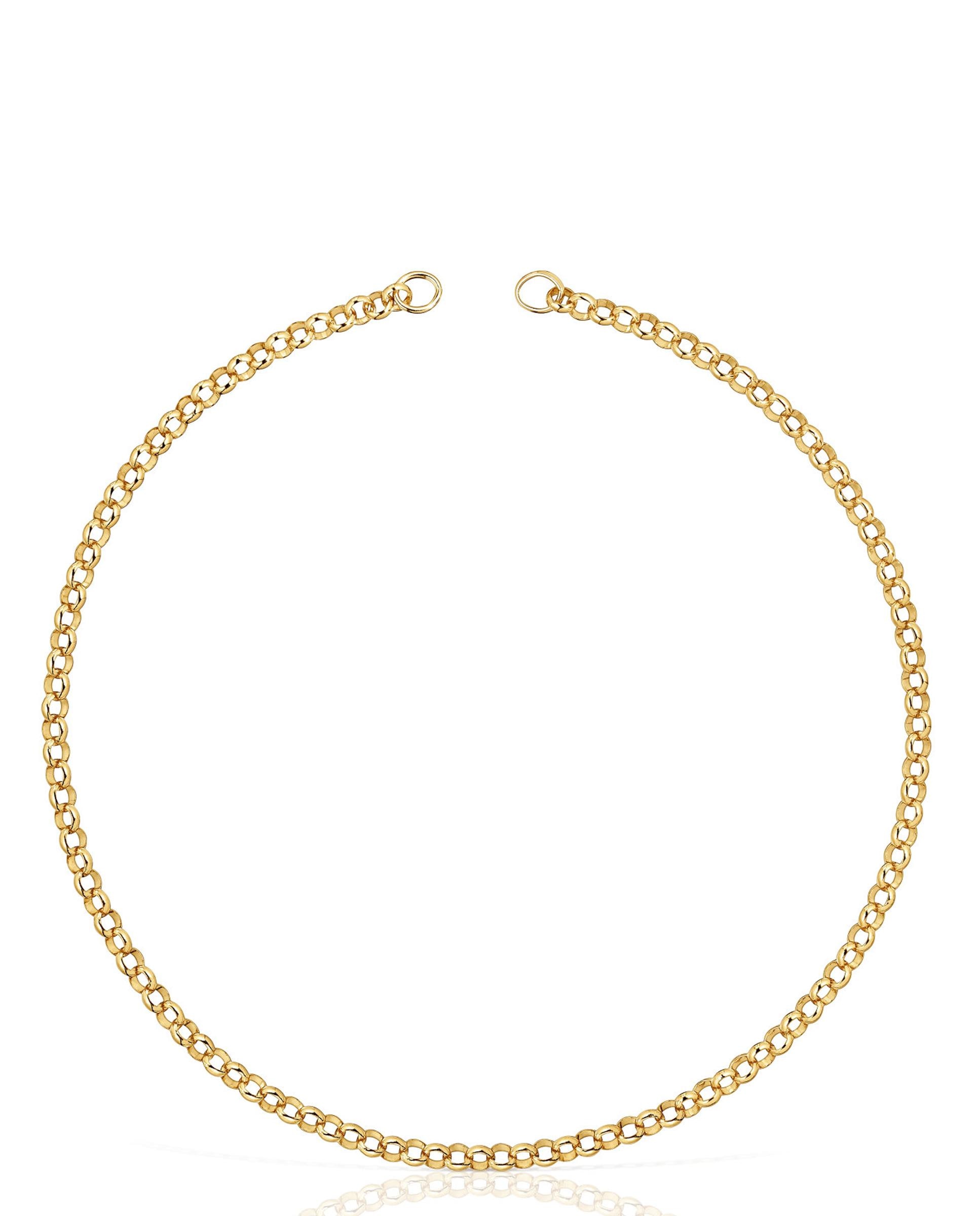 Gargantilha Hold de Prata Banhada em Ouro 18Kt Ouro-1