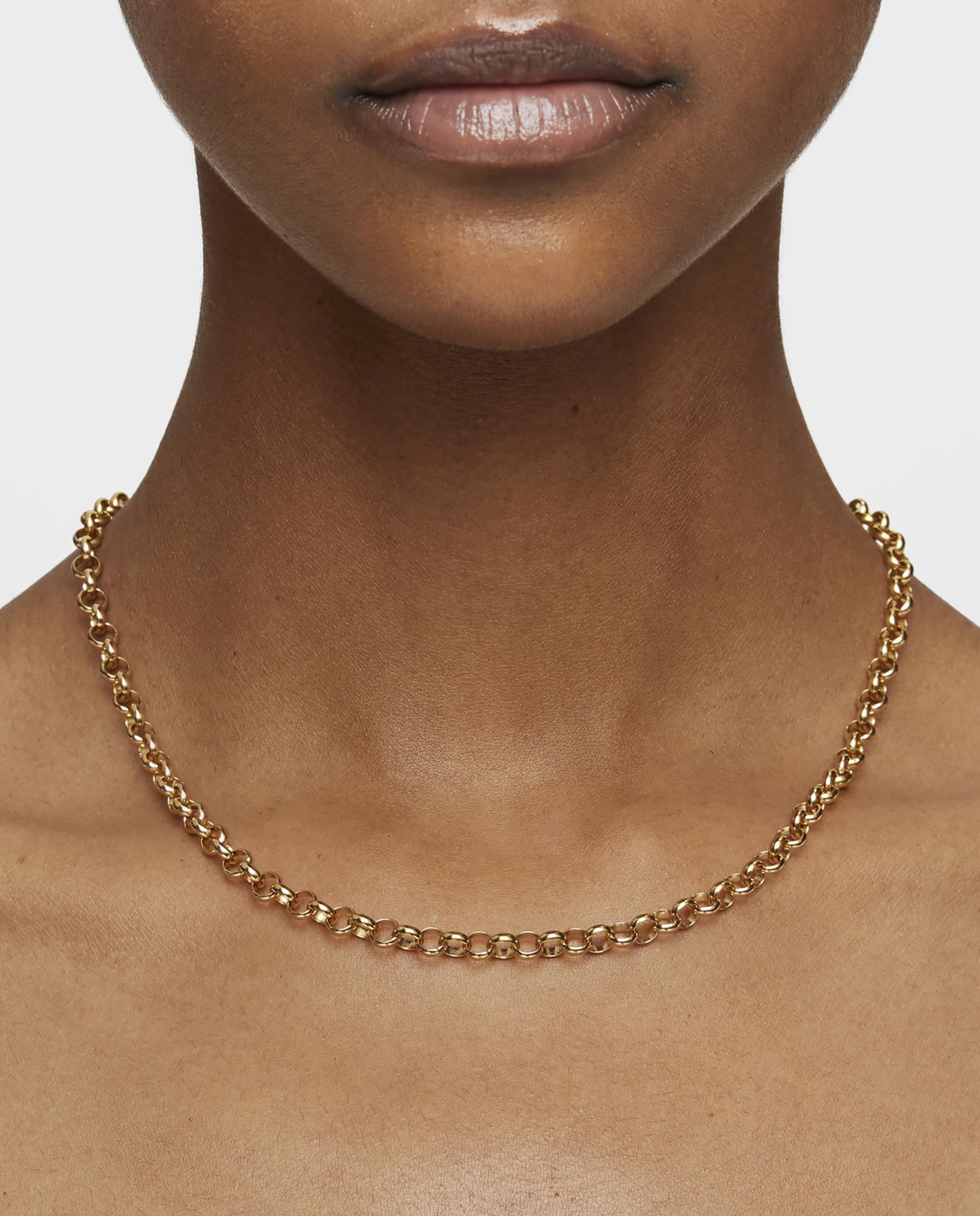 Gargantilha Hold de Prata Banhada em Ouro 18Kt Ouro-6