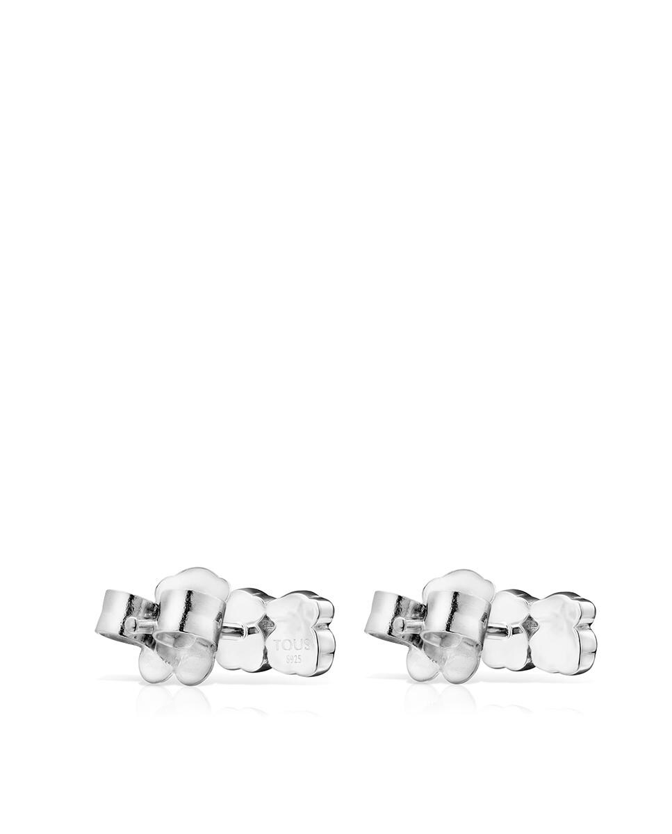 Brincos Mini Color em Prata com 3 Ursos Multicolor-3