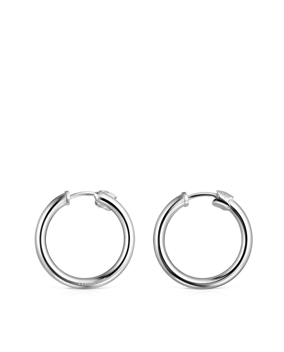 Brincos de Aro Basics de Prata com Fecho Criolla Prateado-2