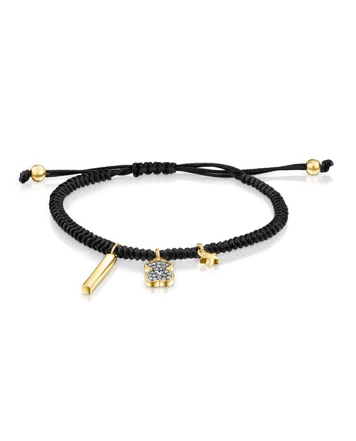 Imagem 0 de Pulseira Nocturne com 3 Motivos em Prata Vermeil