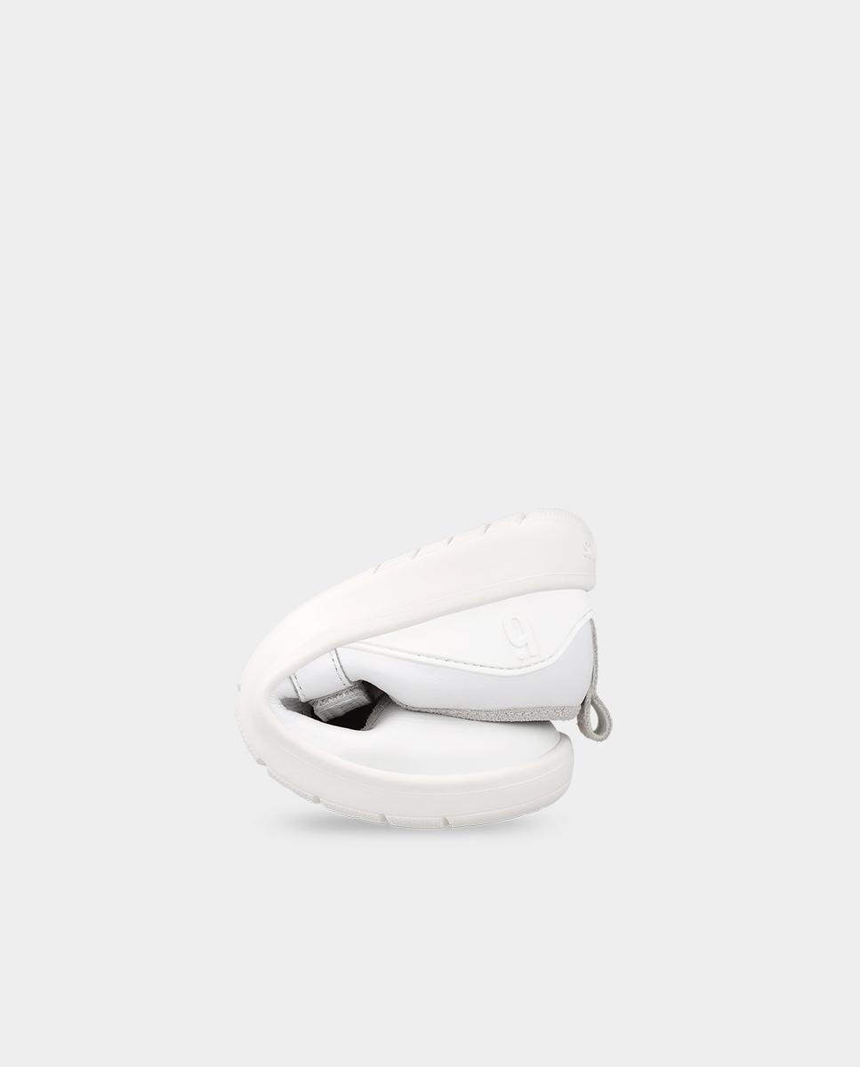 Merceditas de Pele com Velcro Biomecanics Branco-3