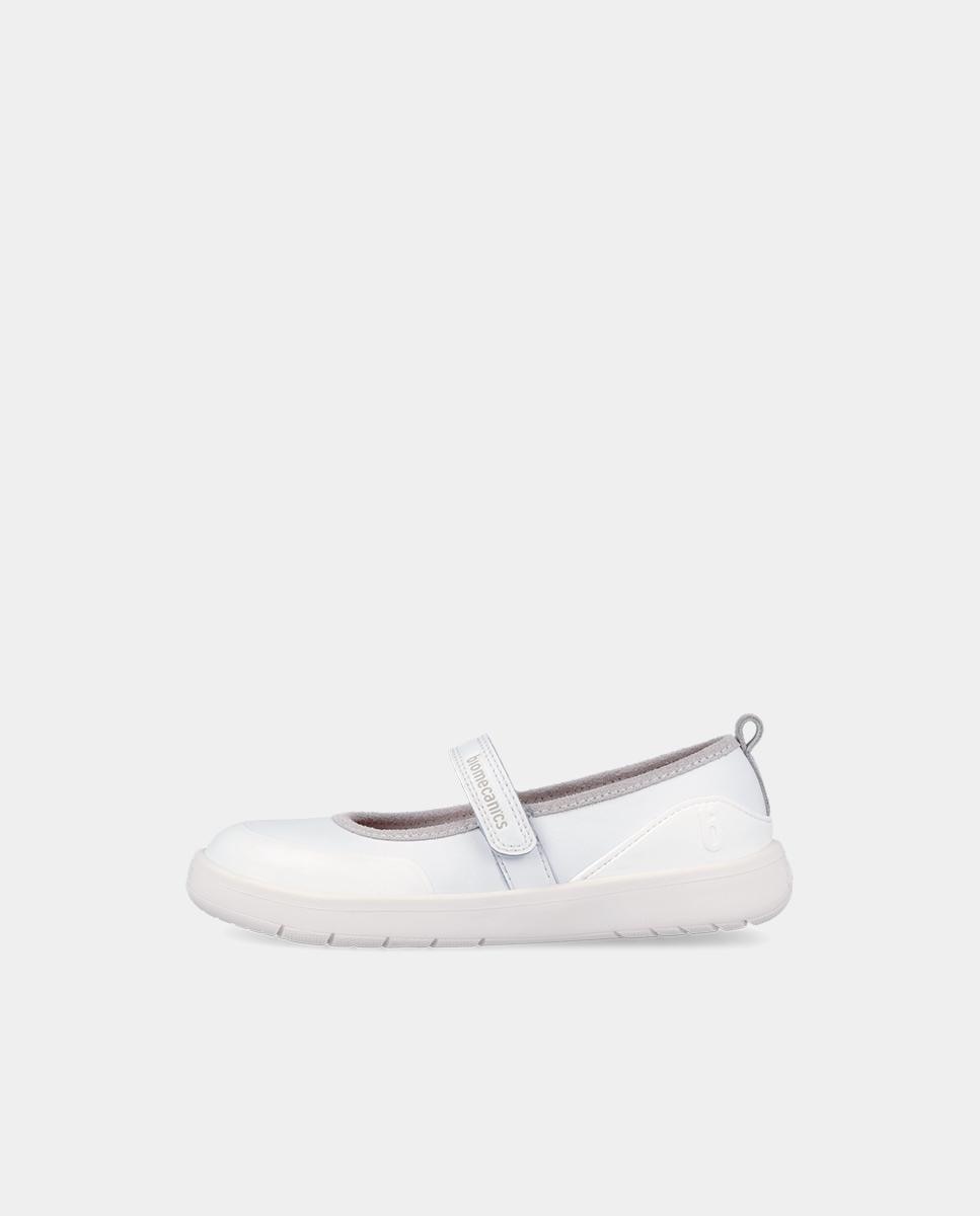 Merceditas de Pele com Velcro Biomecanics Branco-6
