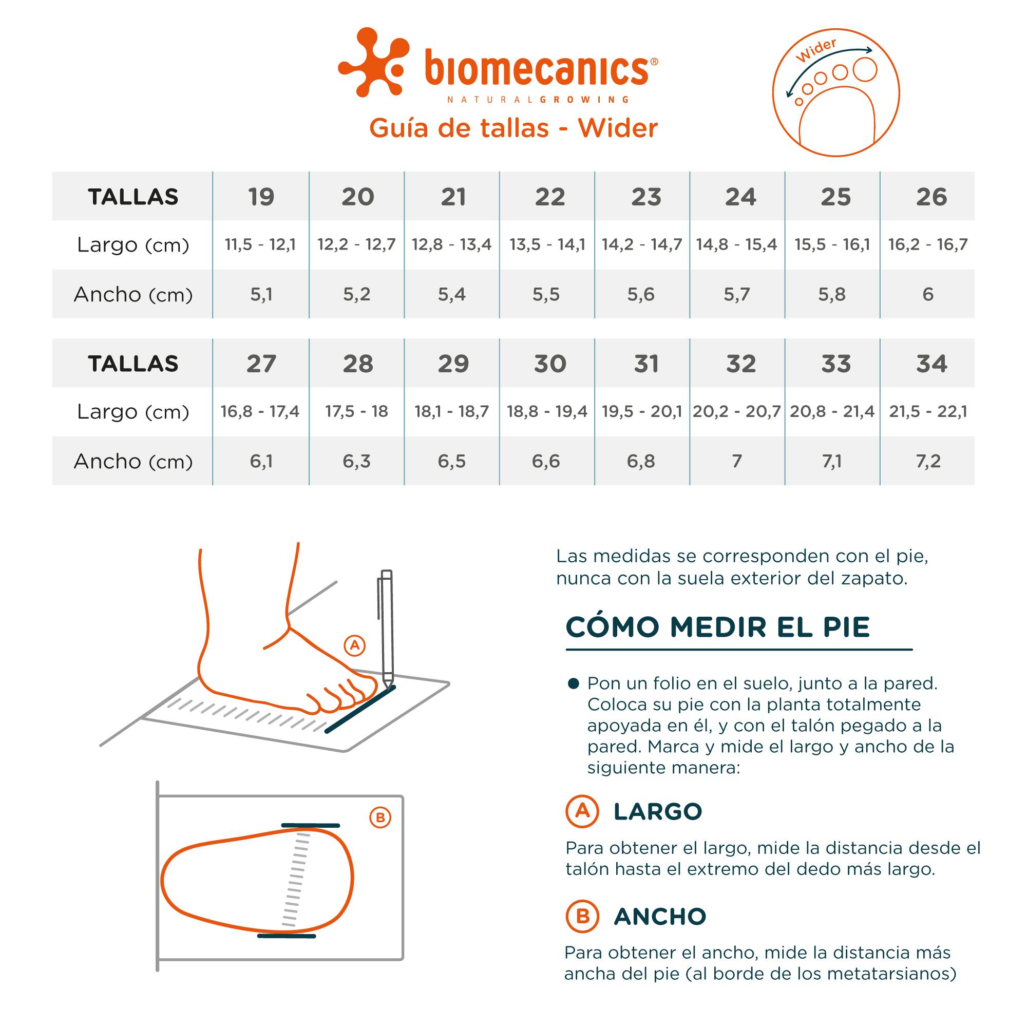 Sapatilhas Desportivas de Bebé Respeitosas com o Crescimento Natural Do Pé com Velcro Biomecanics Azul-7