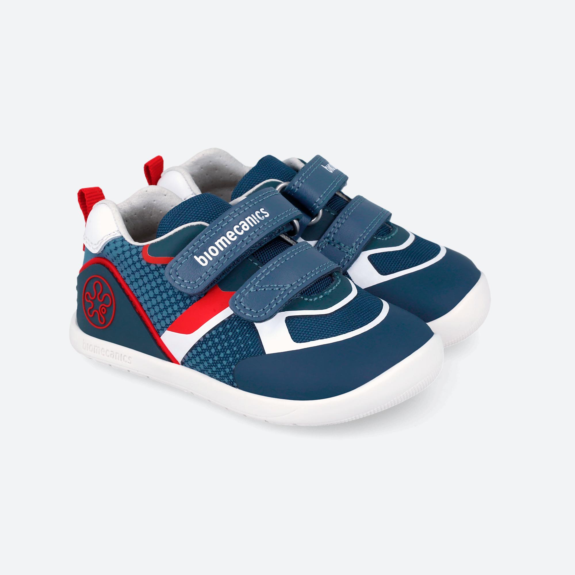 Sapatilhas Desportivas Respeitosas com o Crescimento Natural Do Pé com Velcro Biomecanics Azul / Branco-2