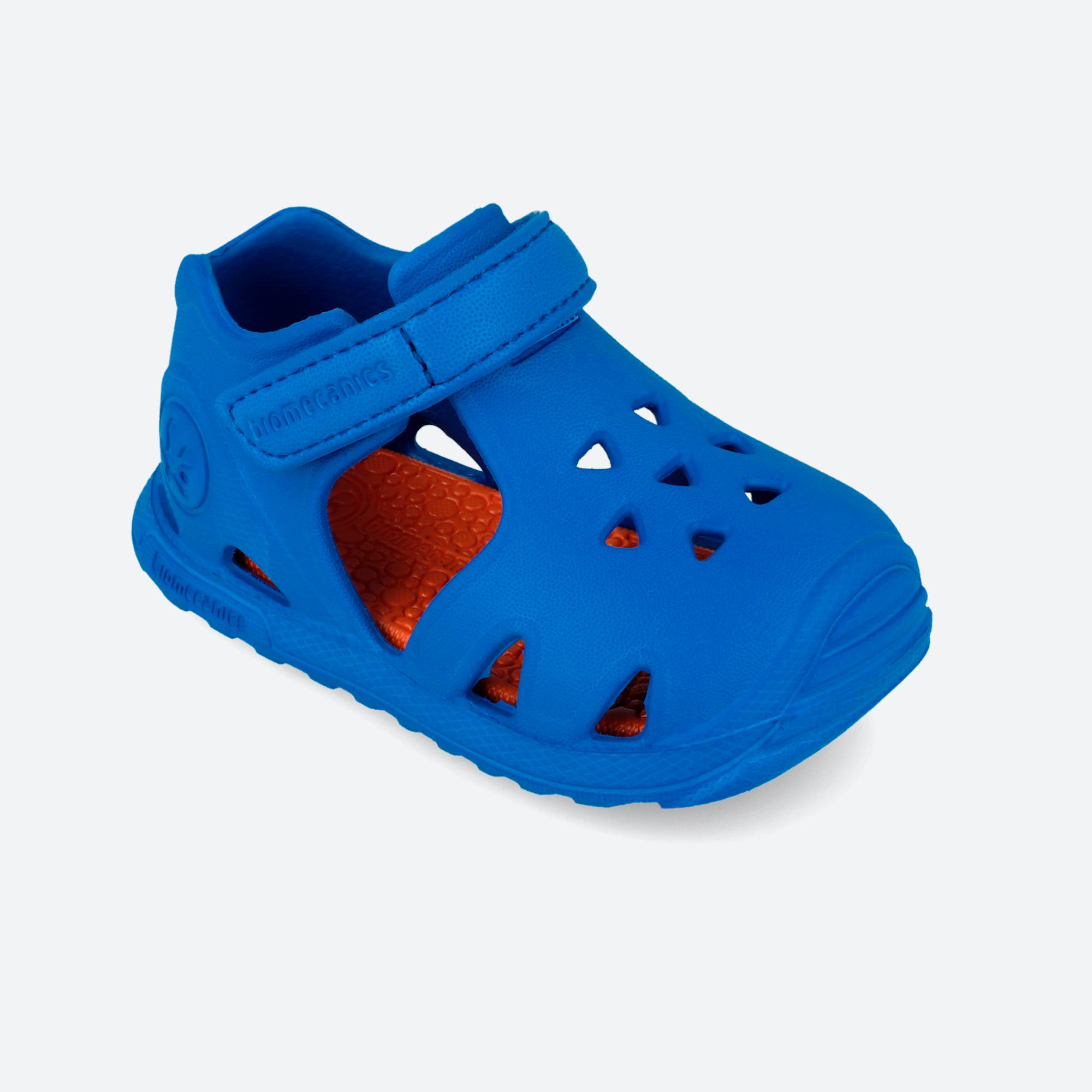Sandálias para Bebé Fechadas com Velcro Biomecanics Azul Royal-4