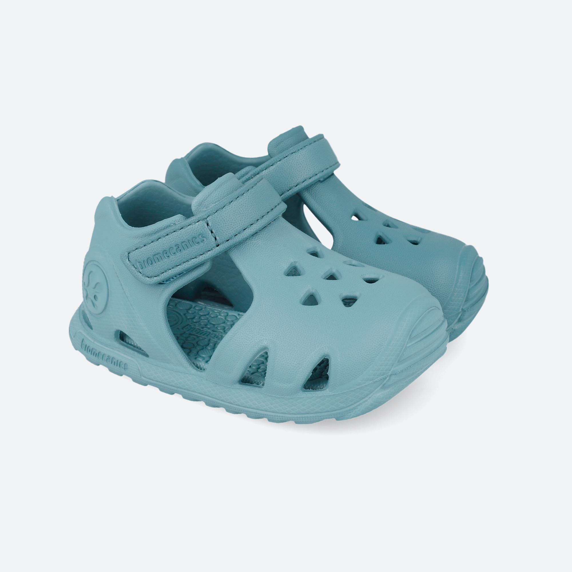 Sandálias para Bebé Fechadas com Velcro Biomecanics Azul-celeste-2