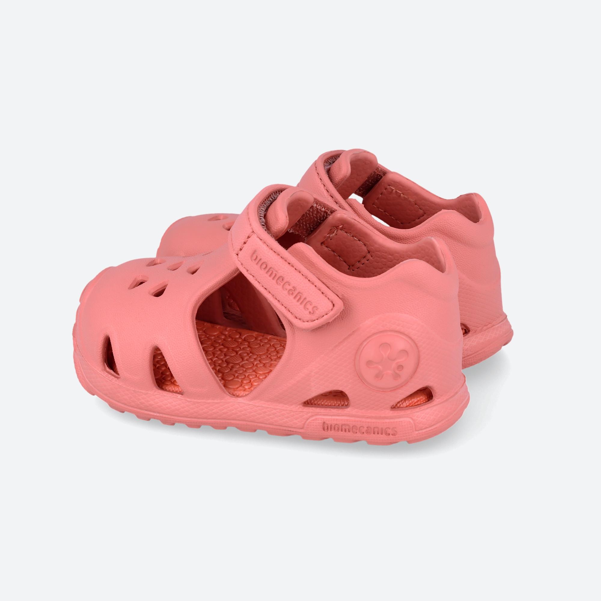 Sandálias para Bebé Fechadas com Velcro Fúcsia-3