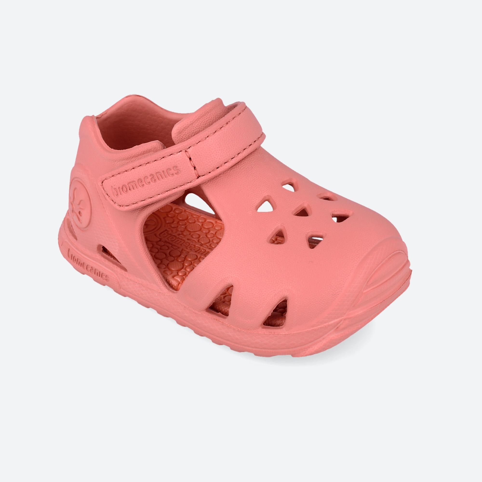 Sandálias para Bebé Fechadas com Velcro Fúcsia-4