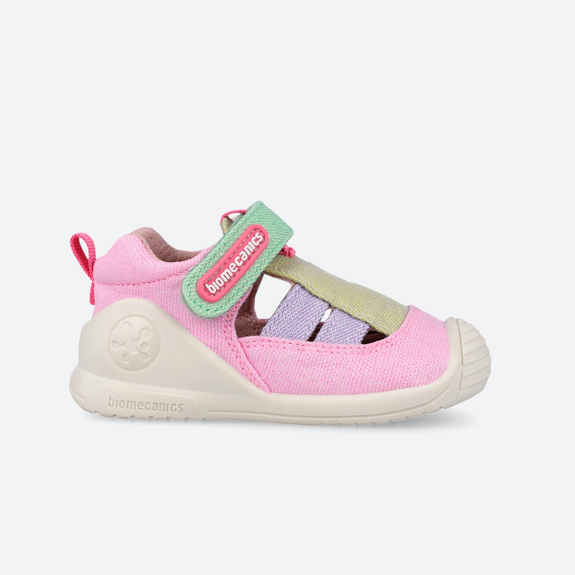 Sandálias para Bebé Fechadas com Velcro Biomecanics Rosa-claro-1