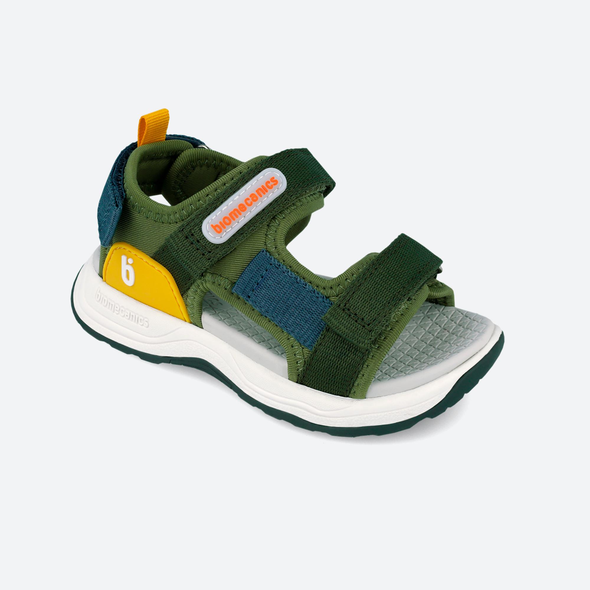 Sandálias Abertas Infantil com Velcro Verde-4