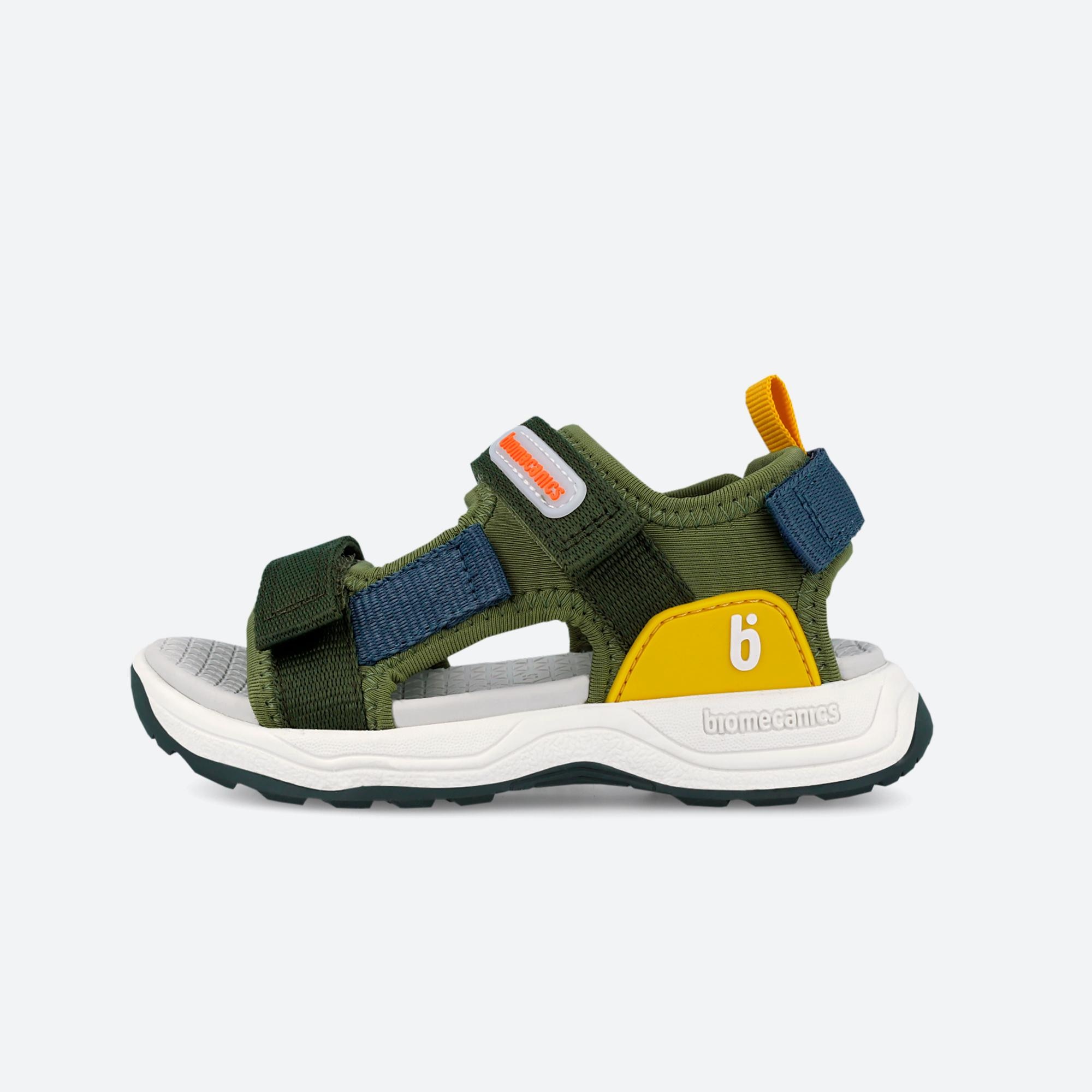 Sandálias Abertas Infantil com Velcro Verde-5