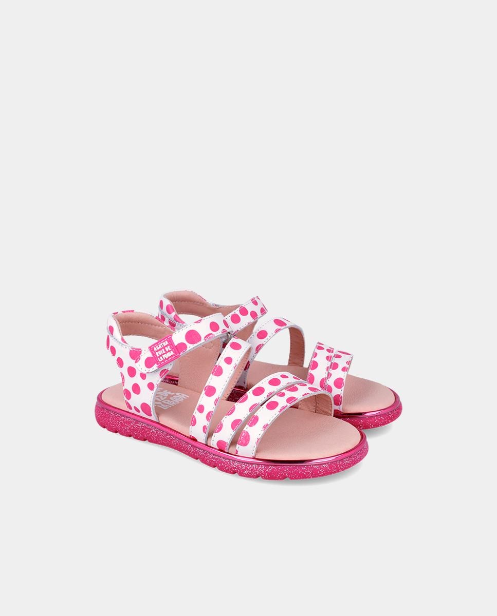 Sandálias Abertas Infantil Estampadas com Velcro Multicolor-2