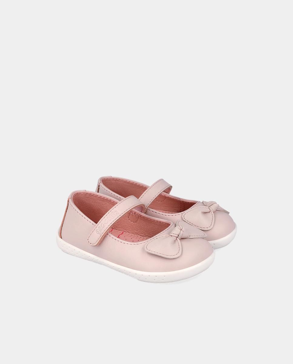 Sapatos de Presilha para Bebé Respeitosos com o Crescimento Do Pé com Velcro Garvalín Rosa-pastel-2